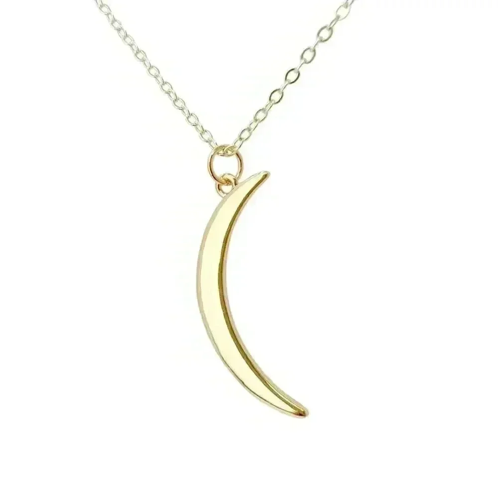 Crescent moon necklace made with love